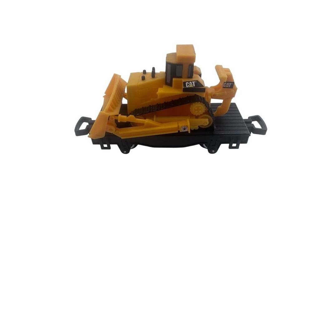 Toy State Caterpillar Front End Loader Express Toy Train Flat Car CAT Railcar